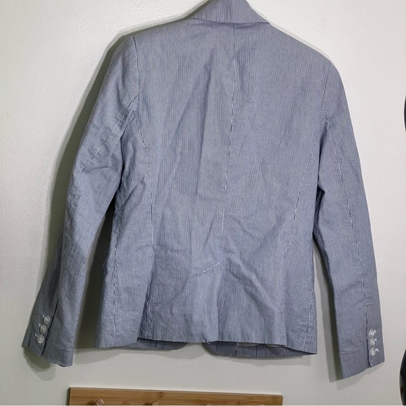 212 Collection blue & white Striped women’s Blazer size 6 no flaws - Picture 4 of 5